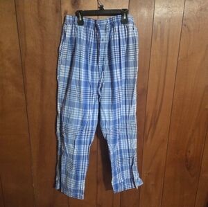 Polo Ralph Lauren Mens XL Extra Large Cotton Pajama Pants Blue Plaid